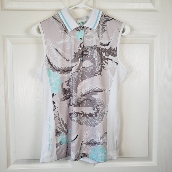 Daily Sports Set of 2 Graphic Golf Sleeveless Tanks Size M - Picture 2 of 13